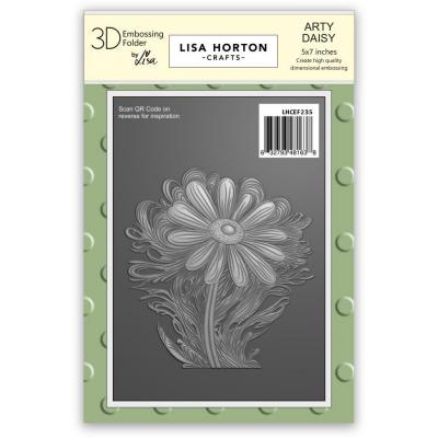 Lisa Horton Crafts 3D Embossing Folder - Arty Daisy